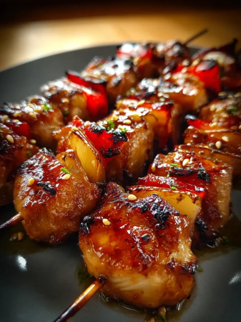 Honey Garlic Asian Chicken Kabobs: Irresistibly Flavorful Treats