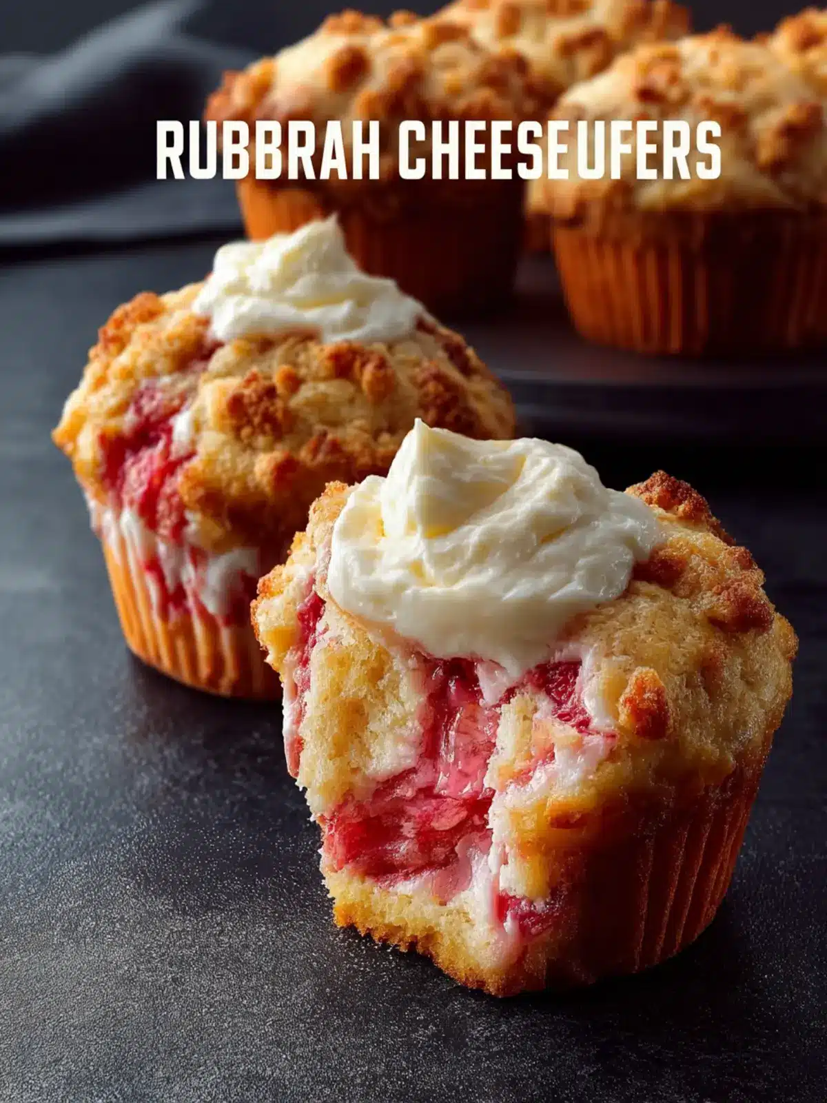 rhubarb muffins with cream cheese filling Fourth Image fdj8z6