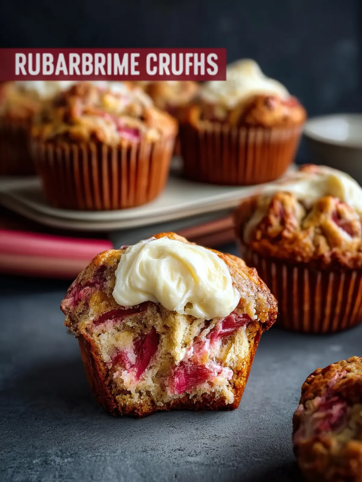 rhubarb muffins with cream cheese filling Third Image ffzll5