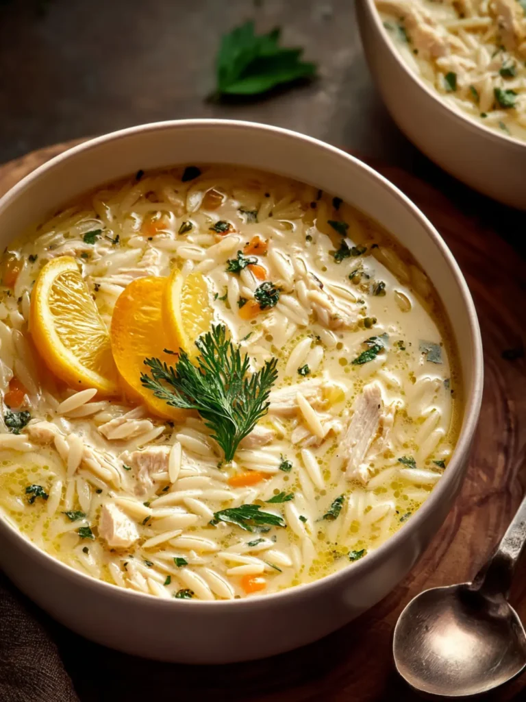 Avgolemono Soup with Orzo: A Comforting, Creamy Delight