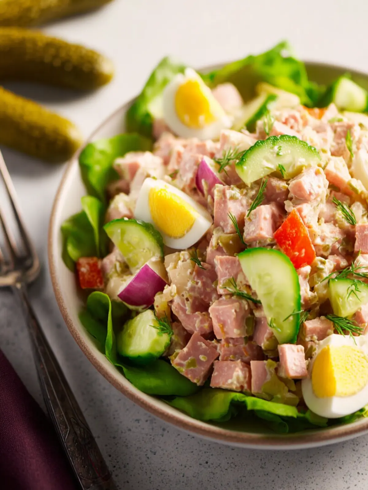 Dill Pickle Ham Salad: The Best Tangy Twist for Your Lunch! 7 Dill Pickle Ham Salad Third Image ykpgfc