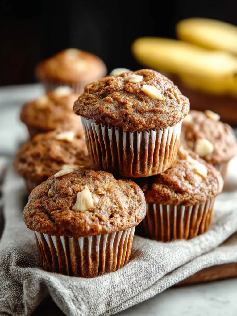 Healthy Banana Muffins That Will Brighten Your Mornings