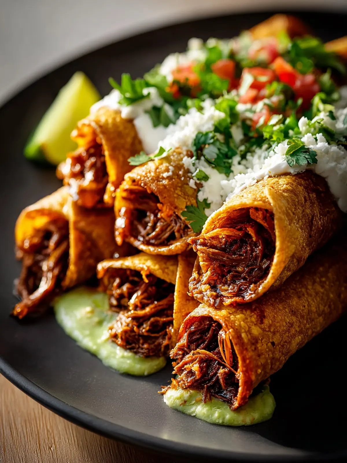 Shredded Beef Flautas First Image