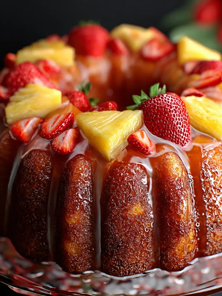 Sweet Strawberry Pineapple Pound Cake: A Juicy Twist on Classic!